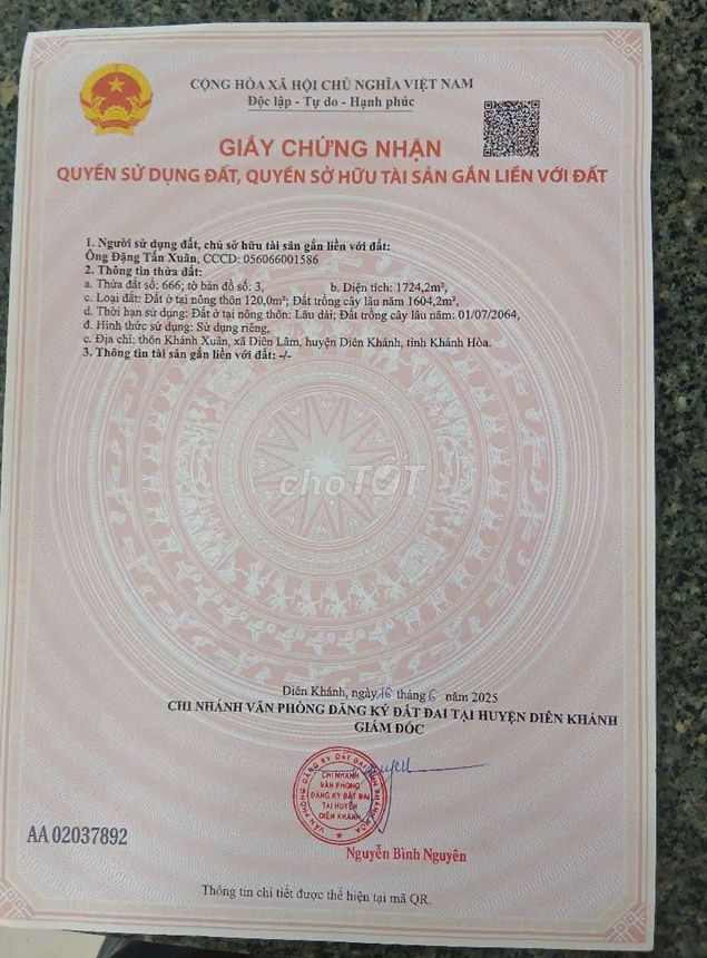 Bán đất tặng căn nhà tâm huyết tại Diên Lâm - Ảnh 1
