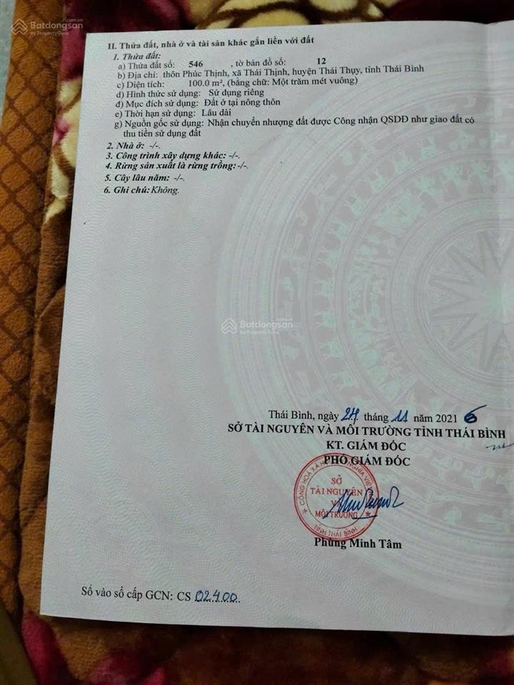 Lô đất thái thịnh thái thụy thái bình đường ô tô tránh nhau gần ủy ban trường học vài