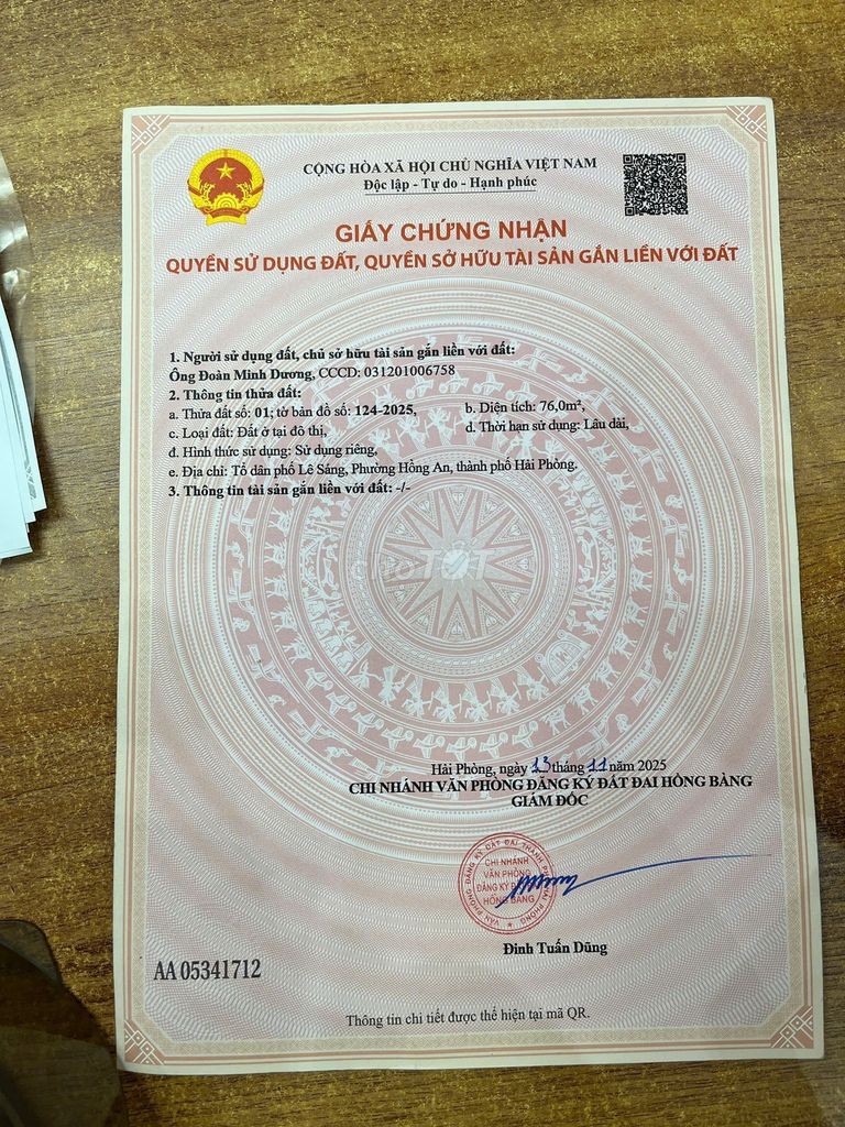 Mình cần chuyển nhượng lô đất tại phường hồng an - Ảnh 1