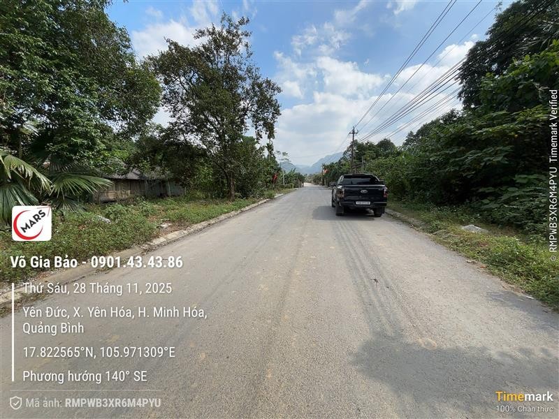 CHÍNH CHỦ CẦN BÁN NHANH LÔ ĐẤT MẶT TIỀN YÊN ĐỨC YÊN HÓA, MINH HÓA, QUẢNG BÌNH. - Ảnh 3