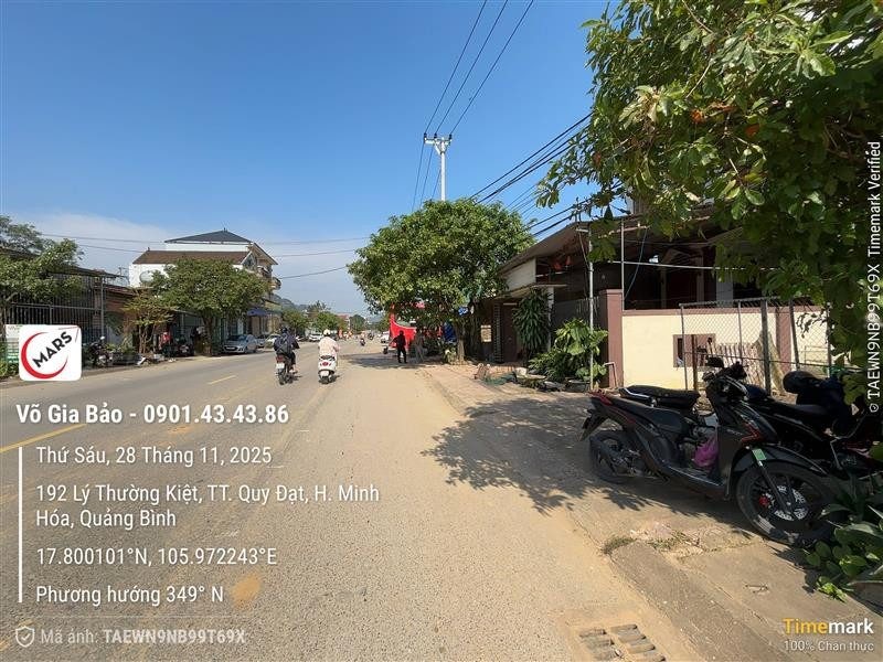 CHÍNH CHỦ BÁN ĐẤT MẶT TIỀN QL12A, QUY ĐẠT, MINH HÓA. - Ảnh 2