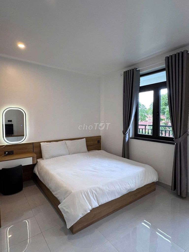 CHO THUÊ CĂN HỘ STUDIO FULL NỘI THẤT CÓ BAN CÔNG ĐƯỜNG PHAN CHU TRINH