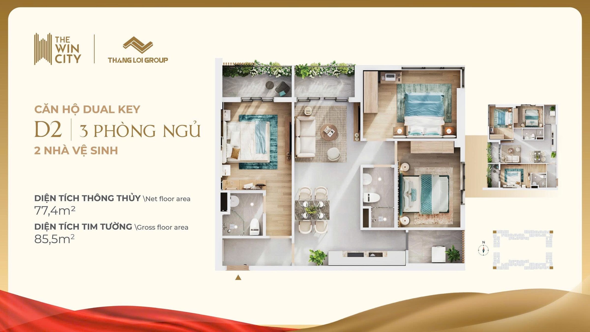 Bán Căn hộ chung cư 85.5m2 giá 2.94 tỷ tại Đường Tỉnh lộ 10 Xã Đức Hòa Hạ Huyện Đức Hòa Long An