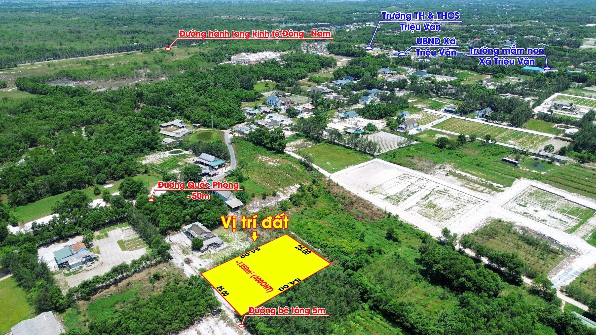 Bán Đất 1365m2 có sẵn 950 m2 thổ cư giá 4 tỷ tại Xã Triệu Vân Huyện Triệu Phong Quảng Trị - Ảnh 2