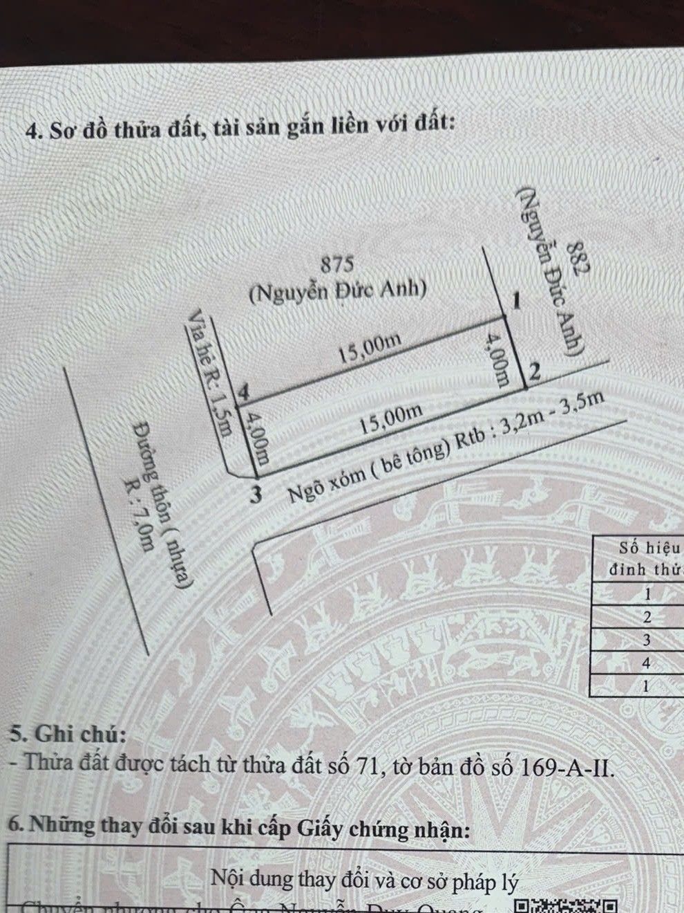 Bán Đất 60m2 có sẵn 60 m2 thổ cư giá 1.8 tỷ tại - Chọn - Xã An Trường Hải Phòng - Ảnh 1