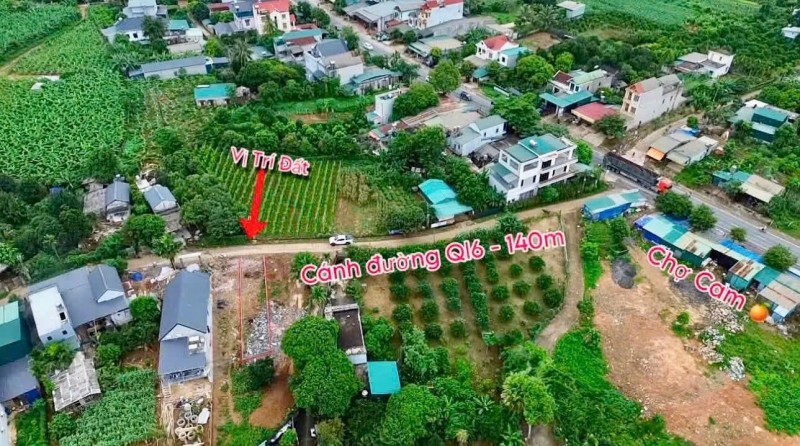 Lô đất cách đường ql6 vài bước chân sổ sẵn full đất ở đường thông to thoáng