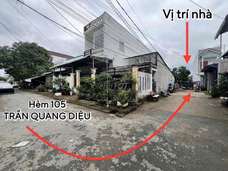 NHÀ 2 MẶT TIỀN VỊ TRÍ ĐẸP | LỘ Ô TÔ | GIÁ RẺ HẺM 105 TRẦN QUANG DIỆU
